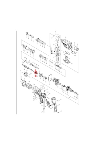 Makita HR2630 Aktarma Kolu Sarhoş Rulman Ürün Kodu 219014-0