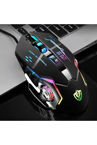 Besthome1 Beyaz 6 Programlanabilir Mekanik Oyun Faresi, 3200dpi, Ergonomik, Usb Kablolu, Esporlar İçin Diğer