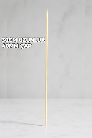 Kırılmaz Çöp Şiş Seti - Kebap Şişi Ve Çöp Şiş Seti - Kilitli Poşet - 75 Ve 40 Adet - Ekstra Sağlam