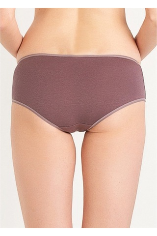 Magic Form 467 Pamuklu Dantelli Normal Külot - Çinko Kahve