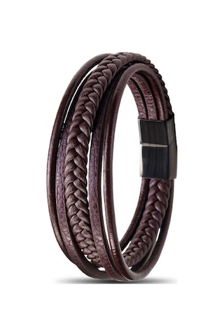 Fm Kahverengi Çoklu Deri Bileklik 31833b1d3 Kahverengi