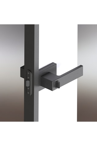 Cadsım Çerçeveli Cam Kapı Kolu Siyah