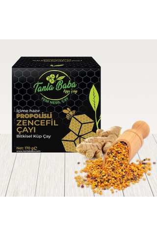 Propolisli Zencefil Çayı 170 Gr Doğal Bitkisel Glutensiz Laktozs