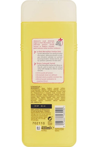 Le Petit Marseillais Vanilya Sütü Banyo ve Duş Jeli 400 ML
