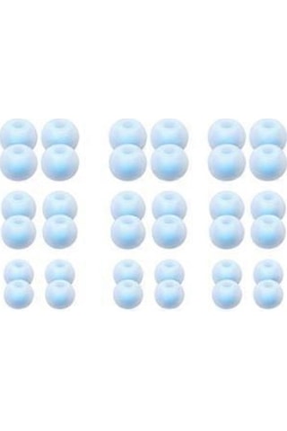 18 Çift Yedek Silikon Kulak Tıkacı Kulak Ucu Yedekleri Daha İyi Sesin Keyfini Çıkarın Küçük/orta/büyük Kulak İçi Kulaklıklar İçin Beyaz Ve Mavi