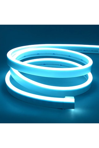 Neon Led 12 Volt Buz Mavi Işık Dış Mekan 5 Metre 5 Metre