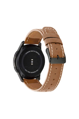 Huawei Gt2 46mm 22mm Uyumlu Krd-29 Deri Svl Kordon-kahverengi