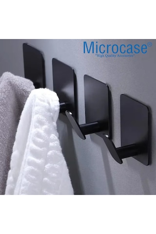 Paslanmaz Çelik Banyo Mutfak Eşya Havlu Vb Metal Askı Al5180 Siyah