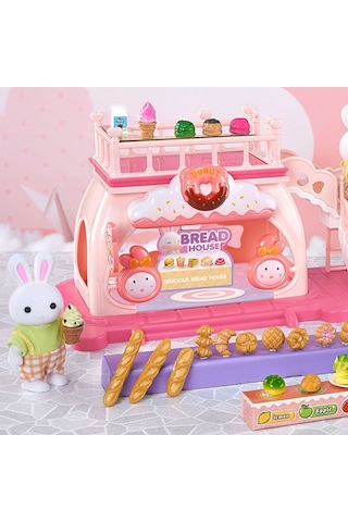 Bay Dreamy Büyük Fırın Oyun Seti - Tavşan Figürlü Ve Mutfak Aksesuarlı Oyuncak