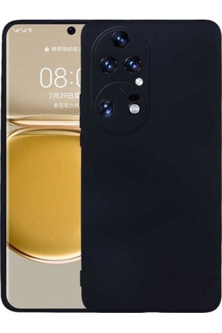 Huawei P50 Pro Kılıf Zore Premier Silikon Kapak Siyah