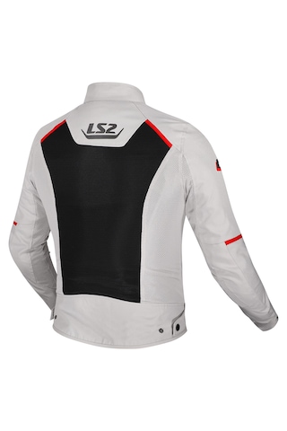 Ls2 Breeze Tam Yazlık Gri - Kırmızı - Siyah Motosiklet Montu