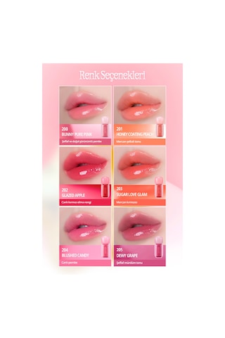 Clio Pigmentli Parlak Bitişli Dolgunlaştırıcı Lip Gloss Clıo Volumate Gloss 202 Glazed Apple