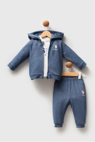 U.S. Polo Assn. 3lü Takım Mavi-12658 Mavi