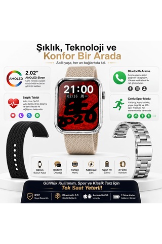 Beemen H11 Pro Max Plus 46 MM Akıllı Saat (İthalatçı Garantili)