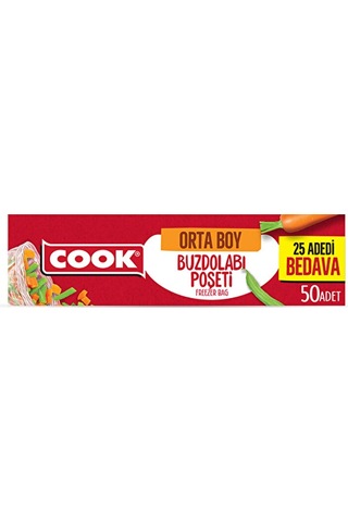 Cook Buzdolabı Poşeti Ekonomik Orta Boy