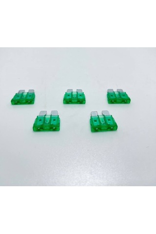 5 Adet 30 Amper Yeşil Standart Bıçak Sigorta 30a