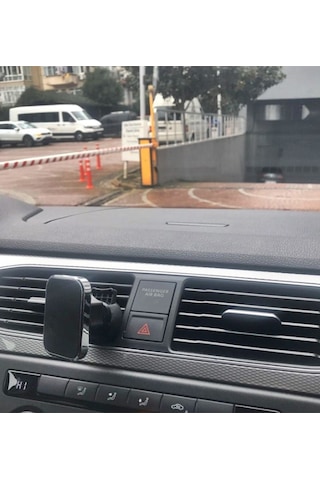 Araç Tutacağı Manyetik Evrensel Tüm Cihazlarla Uyumlu Araç Tutucu Klima Izgarası Siyah