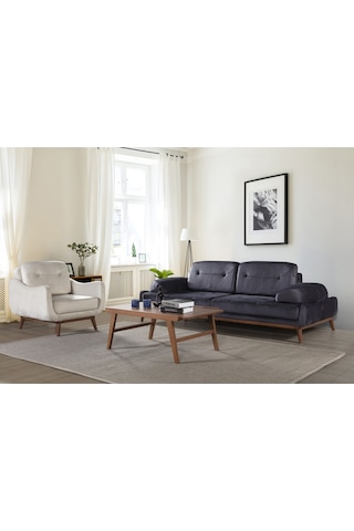 Nelson Yataklı Koltuk Takımı Babyface Antrasit