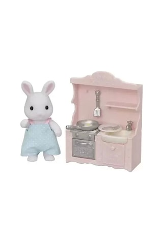 5678 Sylvanian Families Kar Tavşanı Babanın Yemek Pişirme Seti +3 Yaş