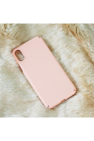 Ringke Slim Apple Uyumlu iPhone X İle Kılıf Peach Pink