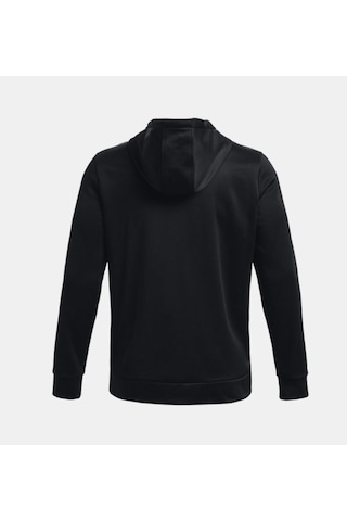Under Armour Erkek Armour Fleece® Tam Boy Fermuarlı Kapüşonlu Üst 1373357-001 Siyah