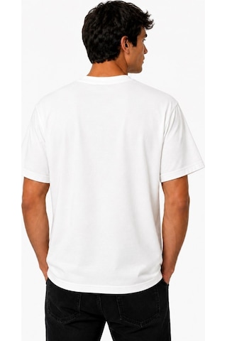 Skechers M Oversize Essential Crewneck Heavy T-shirt S2620191-3855 Erkek Tişort beyaz