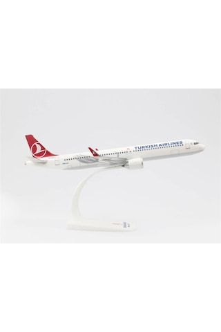 Herpa 612210 1/200 Ölçek, Thy Airbus A321 Neo, Snapfit, Sergilemeye Hazır Model Yolcu Uçağı-56456