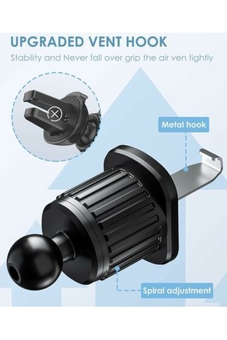 Araba Cep Telefonu Tutucusu, Süper Sağlam, Geliştirilmiş Havalandırma Kancası