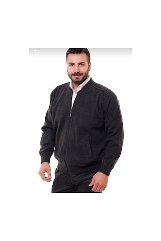 Bawcompany Erkek Çelik Örgü Içi Astarlı Hırka Gri