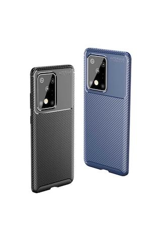 Galaxy S20 Ultra Kılıf Zore Negro Silikon Kapak Kahverengi