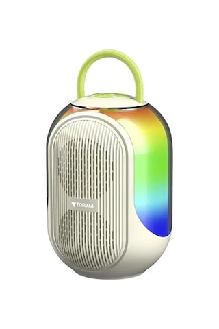 Bluetooth Hoparlör Çift Mikrofonlu Kablosuz Parti Speaker Beyaz