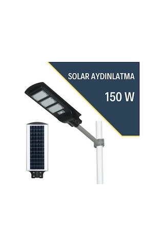 Lexron 150 W IP65 Solar Güneş Enerjili Bahçe Ve Sokak Aydınlatma Lambası