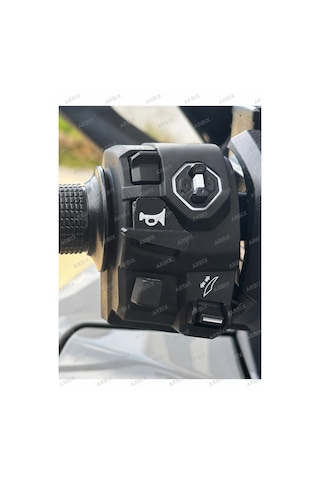 Honda Forza 250 2024-2026 Adv 350 Uyumlu Korna Yükseltici Aparat Korna Aparatı Modifiye Aksesuar Siyah