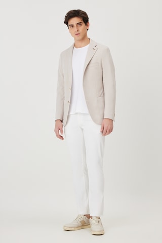 AC&Co / Altınyıldız Classics Erkek Bej Slim Fit Dar Kesim Mono Yaka Casual Ceket