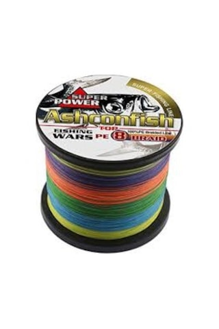 ASHCONFISH X8-0.10 Mm,2.72 Kg Çeker, 2000 Metre Multıcolour 8 Kat