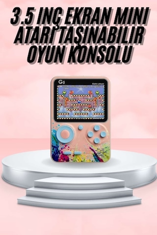 3.5 İnç Kla Retro Lcd Ekran 500 Oyunlu Oyun Semeglbl - 88 Konsolu Tnabilir