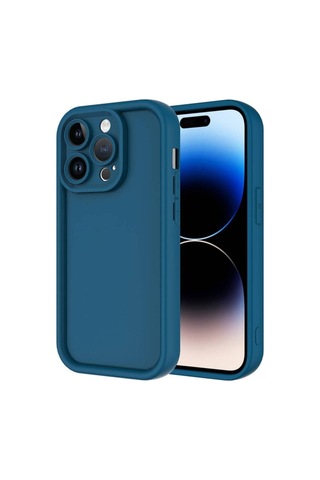 Apple Uyumlu iPhone 14 Pro Kılıf Kamera Korumalı Zore Ananas Kapak Koyu Yeşil