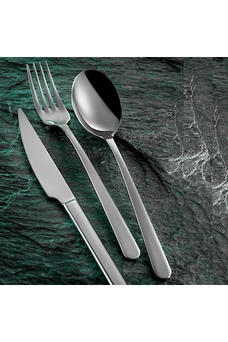 Kütahya Porselen Elite Sade 89 Parça Çatal Bıçak Takımı Gümüş