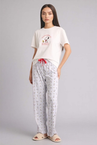 Defacto Snoopy Regular Fıt Kısa Kollu 2li Takım G8320ax26spgr93 Gri-gr93