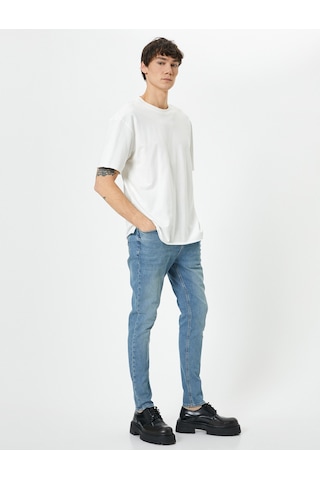 4sam40075nd Koton Erkek Jean Pantolon Açık İndigo 24yy59002174 Y5905 İndigo