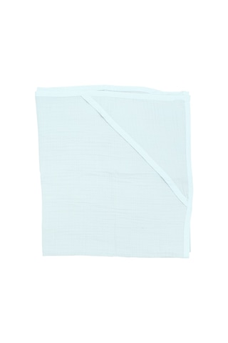 Ezh 1207 %100 Pamuklu 4 Kat Bebek Banyo Havlusu 92 x 82 CM Buz Mavisi