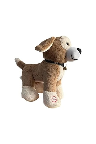 Cesur Köpek 35cm Sevimli Konforlu: Peluş Uyku Yastığı Ve Sarılma Arkadaşı Dekoratif Oyuncak Kahverengi