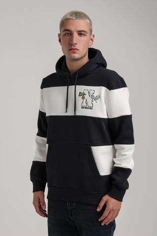 Kapüşonlu Lacivert Slim Fit Full-zip Sweatshirt 24fwm64077 Lacivert