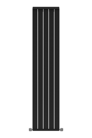 1800x392mm Armoni Dikey Alüminyum Radyatör Silk Patern Black Pütürlü Siyah