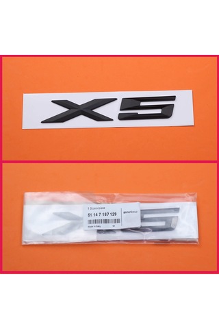 Bmw X5 Siyah Bagaj Yazı Logo 175Mm