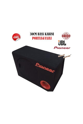 Pioneer Loğolu 30cm Bass Kabini Portlu Terminal Mevcut