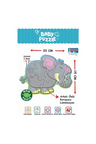 1703 Dıytoy. Baby Puzzle-benim İlk  Hayvanlar