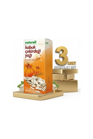 Naturoil Kabak Çekirdeği Yağı 3x20 Cc 20 Ml