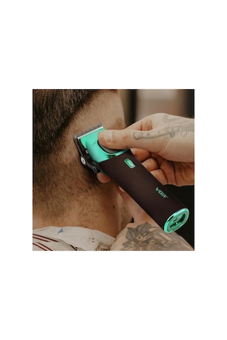 V-885 S2 Profesyonel Dijital Tıraş Makinesi Seti - Clipper - Trimmer - Çantalı