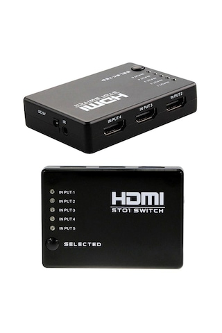 Cr54 5 Girişli 1 Çıkışlı 4k Ultra Hd Uzaktan Kumandalı Hdmı Switch Çoğaltıcı Otomatik Geçişli Çoklu Hdmı Dağıtıcı